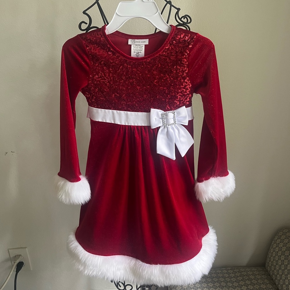 Girls Santa dress size 7